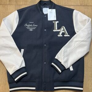 Only & Sons ONSDAVY LF Varsity Jacket OTW Men's Size Large NWT